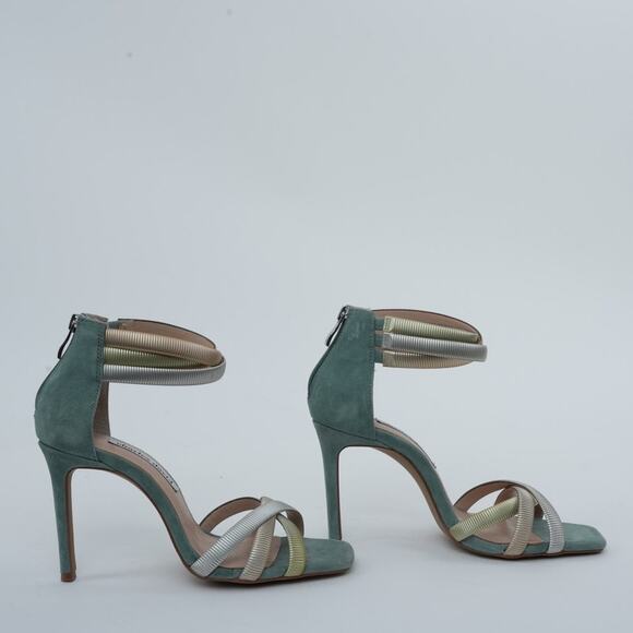 Charles David Women's Blue Electra Sandals Stiletto Suede Heels Size 8.5M - Picture 4 of 16